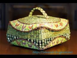 плетение из газет мастер класс елены тищенко пошагово для начинающих O Plastichnosti Izdelij Iz Gazetnyh Trubochek Myataya Shkatulka Chast 2 Youtube Basket Weaving Basket Crafts Basket