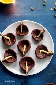Chocolate Diya Peda Diwali Special Indian Sweet Recipe Indian Dessert Recipes Diwali Sweets Recipe Indian Desserts