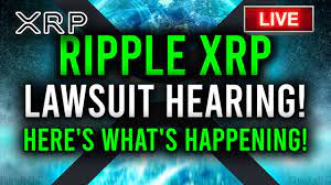 The filing of a lawsuit affected the token's exchange rate against the us dollar. Live Ripple Hearing Is Today What S The Xrp Price Going To Do Youtube
