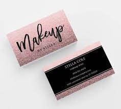 Fotor's business card maker allows you design customized makeup artist business cards online easily and quickly, boosting your business also, it is easy to drag and drop through our business card maker to create stunning and professional makeup artist business cards even without any. Glitter Makeup Artist Business Card 500 Printed Business Cards Custom Calling Card Template Design Beauty Lipsense Pink Black Mua Logo In 2021 Makeup Business Cards Makeup Artist Business Cards Beauty Business Cards