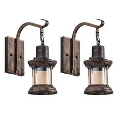Shop Rustic Light Fixtures Oil Rubbed Bronze Finish Vintage Wall Light Medium Overstock 30396934