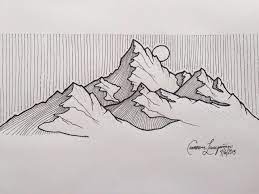 Mountains Drawings Mountain Drawing Mountain Tattoo