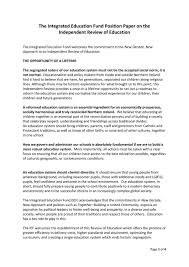 This paper can enable embossing both sides of paper. Integrated Education Fund Independent Review Of Education Ief Position Paper 130121 Page 1 Created With Publitas Com