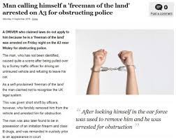 Freeman Of The Land - Who Is Not Bound By Laws - Has Been Arrested For  Breaking The Law : R/Casualuk