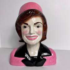 Jacqueline Jackie Kennedy Cookie Jar by JD Pottery Numbered 2nd Edition  5/100
