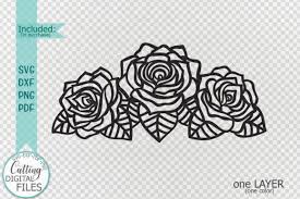 Download Roses With Leaves Border Graphic By Cornelia Creative Fabrica