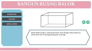 Selain bisa dihitung besar volumenya, sebuah bangun ruang juga dapat dihitung. Volume Bangun Ruang Balok Youtube