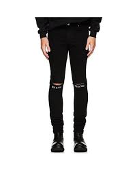 Buy Mens Black Rest In Peace Skinny Jeans Online In Kuwait 515436189