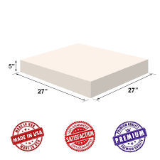 Upholstery Foam Square Cushion Sheet 5x27x27 High Density Soft Premium Luxury Qualitygood For Chair Cushionsso Upholstery Foam Cushions On Sofa Foam Packaging