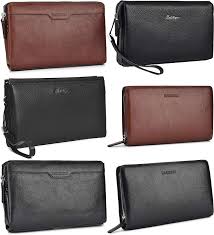 Balidiya Men Clutch Bags Genuine Leather Purse Wallet Business Card Organizer Purse Men Clutch Bag Mens Bags Fashion Genuine Leather Purse