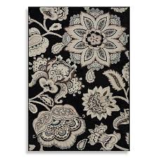 Amazon's choice for washable entry rugs. Westwood Floral Washable Accent Rug In Black Bed Bath And Beyond Canada