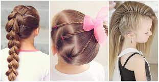 Section your hair in two parts and make pony on one part. 50 Pretty Perfect Cute Hairstyles For Little Girls To Show Off Their Classy Side