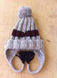 Loom Knit Ribbed Earflap Hat Loom Knitting Patterns Loom Knitting Projects Loom Knitting Stitches