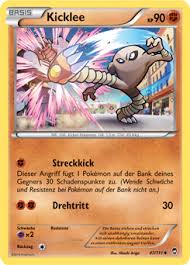 Es kann in jeder position pausenlos zutreten. Kicklee Pokedex