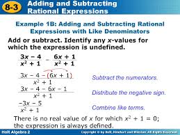 Factor both the top and the bottom. Adding And Subtracting Rational Expressions Ppt Video Online Download