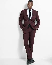 Shop for men's skinny & slim fit suits online at jos.a.bank. Slim Photographer Burgundy Cotton Sateen Suit From Express Burgandy Suit Men Wedding Suits Men Wedding Suits
