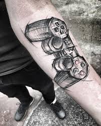 5 895 Likes 20 Comments 1 Page About Gaming Tattoos Gamer Ink On Instagram Cute Meowth Tattoo Done By Gaming Tattoo Gamer Tattoos Forearm Tattoos