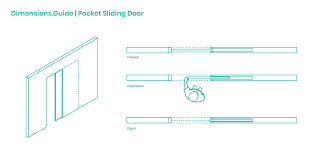 At the level of the marks drive a 2 nail in the. Pocket Sliding Doors Dimensions Drawings Dimensions Com