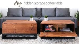 In order to try and keep my son's playroom as organized as possible, i bought several canvas totes from target that. Diy Coffee Table With Hidden Storage How To Build A Table Youtube