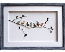 Kieselstein Kunst Liebe Vogel Romantische Von Pebbleartdream Mit Bildern Kinderzimmer Dekor Meerglas Kunst Einweihungsparty Geschenke