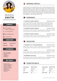 If you are applying as a student to some other college or university. 10 Free Cv Templates For Word The Ultimate Collection Hello Youth