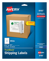 A great way to add a finishing touch to diy gifts, treats, decorations and more. Avery 8165 Shipping Labels Permanent Adhesive 25 Labels Avery Com