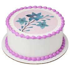 Starte in die neue saison mit asos. Watercolor Wild Flowers Edible Cake Topper Image A Birthday Place