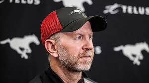 General manager and head coach Dave Dickenson addresses the media following  the loss to the Redblacks., #TogetherWeRide🐎