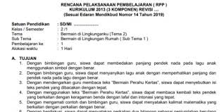 Ini merupakan kumpulan rpp 1 lembar kelas 2 sd/mi yang sudah disusun sedemikian rupa sehingga bisa didownload dengan gratis pada link dibawah ini Rpp Daring Kelas 2 Tema 1 Subtema 4 Pembelajaran 1 Unduh File Guru