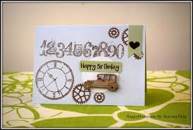 At the bottom of the page you will find the links to some faux effects that are particularly good for any of your male cards. Happymomentzz Crafting By Sharada Dilip Masculine Birthday Card