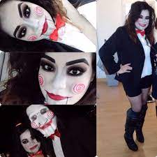 Jigsaw Makeup Diy Halloween Costumes For Women Halloween Costumes Makeup Halloween Costumes