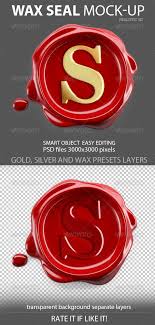 Wax Seal Mockup Wax Seals Badge Design Wax