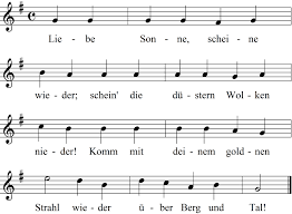 Beim Regen Liebe Sonne Scheine Wieder Noten Liedtext Midi Akkorde