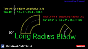 More images for rumus elbow 45 dan 90 cable tray » Rumus Cara Cari R 90 45 Elbow Long Radius Youtube