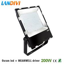 200w Led Flood Light Outdoor Osram Led Chip Ultrathin 5years Warranty Ip65 Waterproof Spot Lighting With Mean Well Driv Outdoor Lighting Flood Lights Led Flood