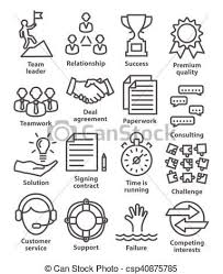 Vector Business Management Icons In Line Style Pack 10 Stock Illustration Royalty Free Illustrations Stock Clip Art Ico Sketch Notes Icon Business Icon