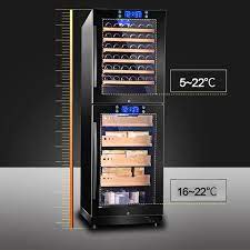Equipped with a humidity tray and hygrometer for inside humidity level maintenance. Red Wine Cigar Cooler All In One Machine Coowor Com