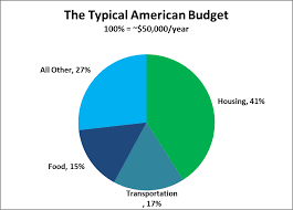 typical american spending pie chart flannel guy roi