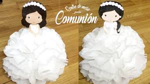 Podrás hacer adornos para primera comunión muy bonitos. Centro De Mesa Para Comunion Sabor De Fiesta Youtube