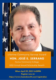 On April 29th, I will receive the Lifetime Community Service Award from  @HostosCollege. Proud to be receiving this and privileged to have worked w/  Hostos for 40+ years. I invite all of