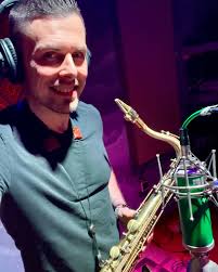 Great recording session yesterday laying down some layered sax parts for  singer/somgwriter/producer Nate Vaill at Akron's Rialto Theatre… tune “What  Love Is” is gonna sound awesome when it's done… 🔥 #natevaill #saxophone #