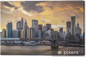 New york city skyline canvas. New York City Skyline Canvas Print Pixers We Live To Change