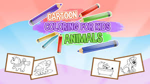 Your kid will enjoy filling colors in this farm scene. Cartoon Coloring For Kids Color The Animals Play Free Games At Zanyland