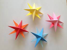 The finished box will always be a quarter of the size of the original paper square when measured from corner to corner. How To Make Simple 3d Origami Paper Stars Easy Origami Star Origami Christmas Star 3d Paper Star