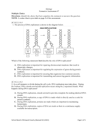 Formative assessment, formative evaluation, formative feedback, or assessment for learning, including diagnostic testing, is a range of formal and informal assessment procedures conducted by teachers during the learning process in order to modify teaching and learning activities to improve. Biology I Formative Assessment 7