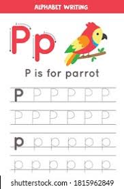 Alphabet refers to the letters of a language, arranged in the order fixed by custom. Alphabet Tracing Worksheet Az Writing Pages Stock Vector Royalty Free 1812746245 Shutterstock