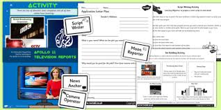 Apollo 11 Television News Report Lesson Teaching Pack Space