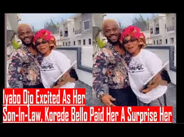 Popular nollywood actress, iyabo ojo seems to have put the past behind her as she settles her beef with fellow colleague, mercy aigbe. Actress Iyabo Ojo Happy As Her Son In Law Korede Bello Paid Her A Surprise Visit With Gifts Youtube