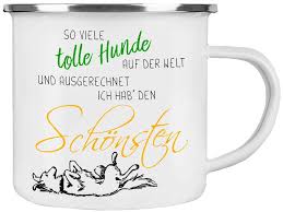 Emaille Tasse Tolle Hunde Emaille Tasse Tassen Bemalte Kaffeetassen