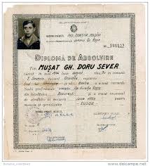 Absolvire de la a la z. Diplome Und Schulzeugnisse Romania 1964 Vintage Graduation Certificate Diploma Professional School For Apprentices Grivita Rosie Bucuresti